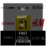 A collage of fast fashion brand logos