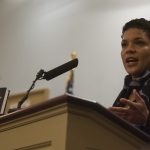 michelle alexander giving a speech